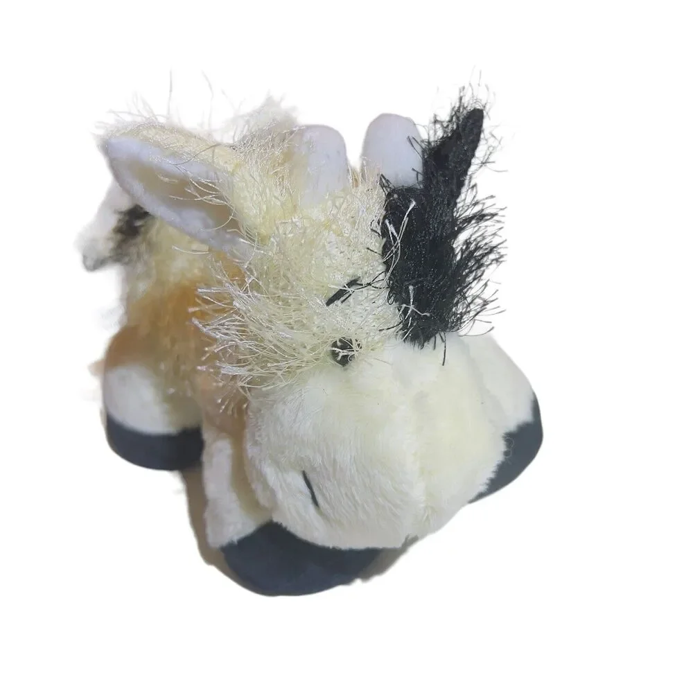 Webkinz Gamz Lil' Kinz Black & White‎ Cow 8” Beanie Plush Stuffed Toy No Code
